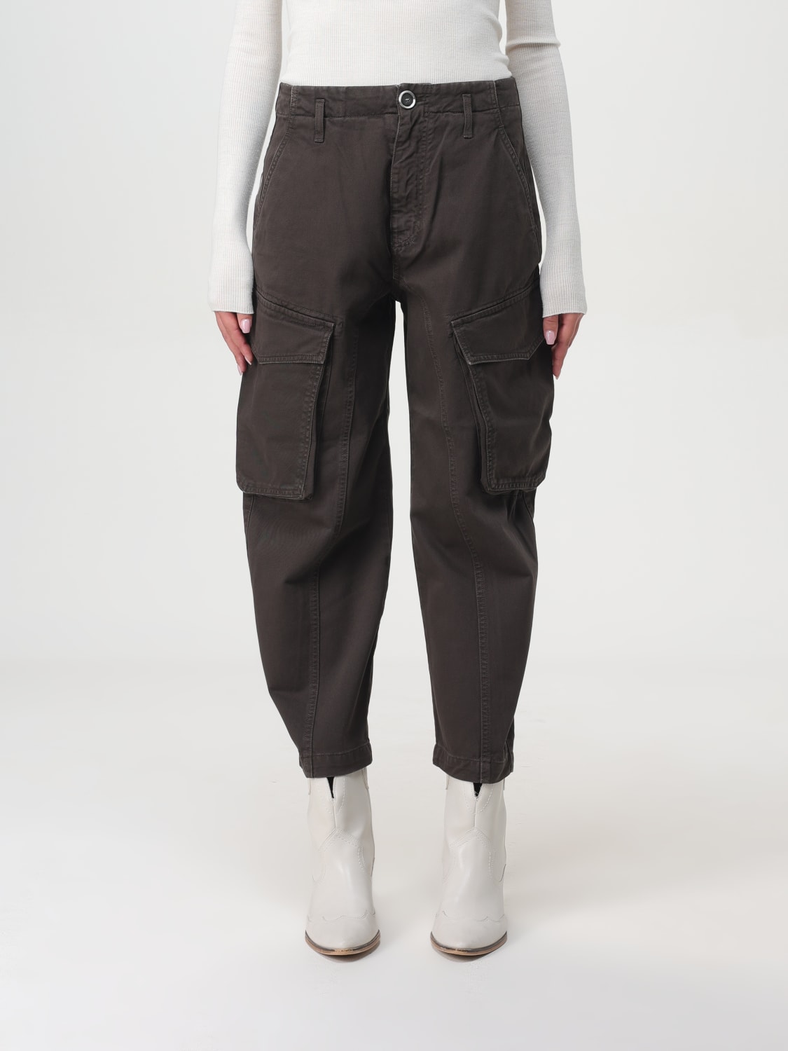 PINKO PANTS: Pants woman Pinko, Brown - Img 1