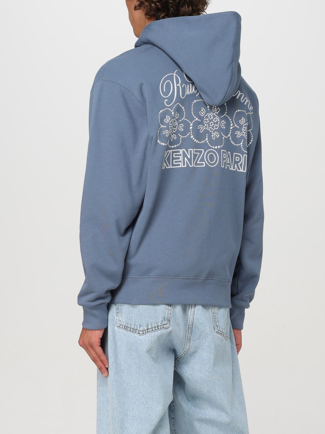 Felpa kenzo zip cappuccio online