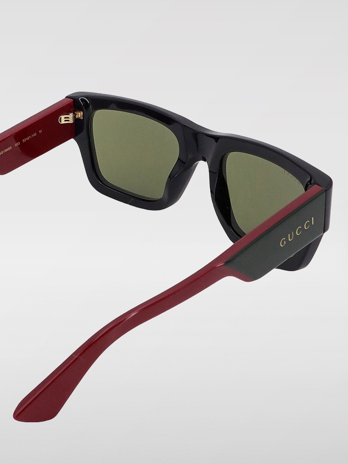 GUCCI OCCHIALI DA SOLE: Occhiali da sole Gucci in acetato, Nero 1 - Img 3