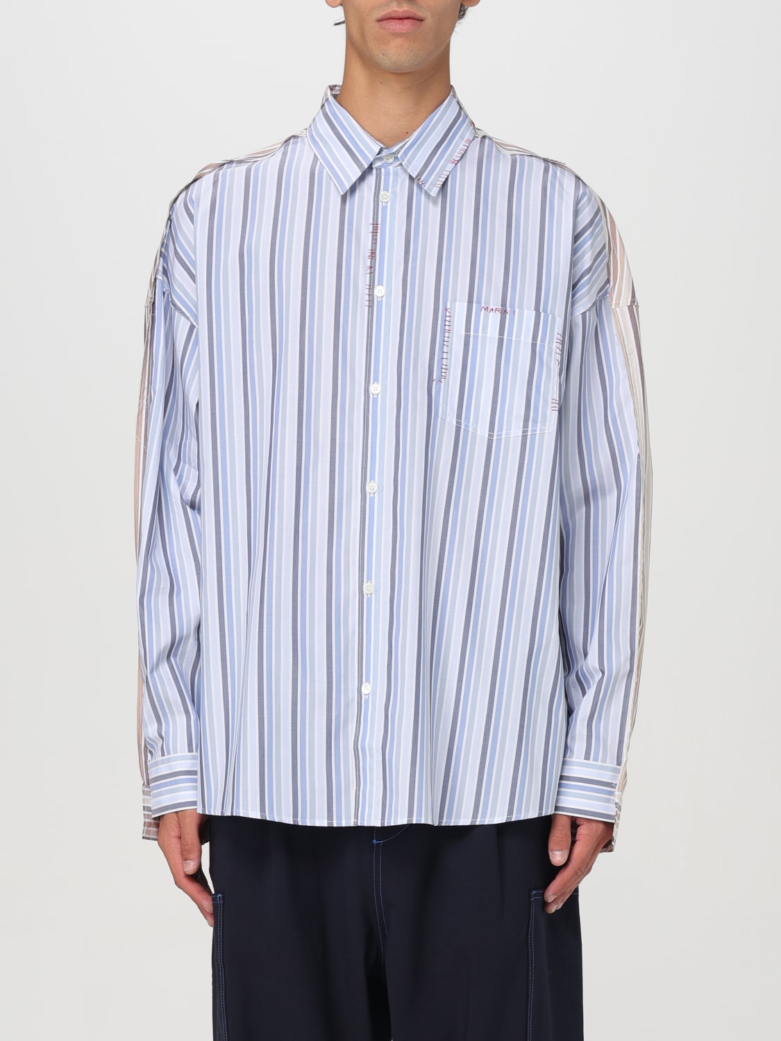 MARNI SHIRT: Shirt men Marni, Blue - Img 1