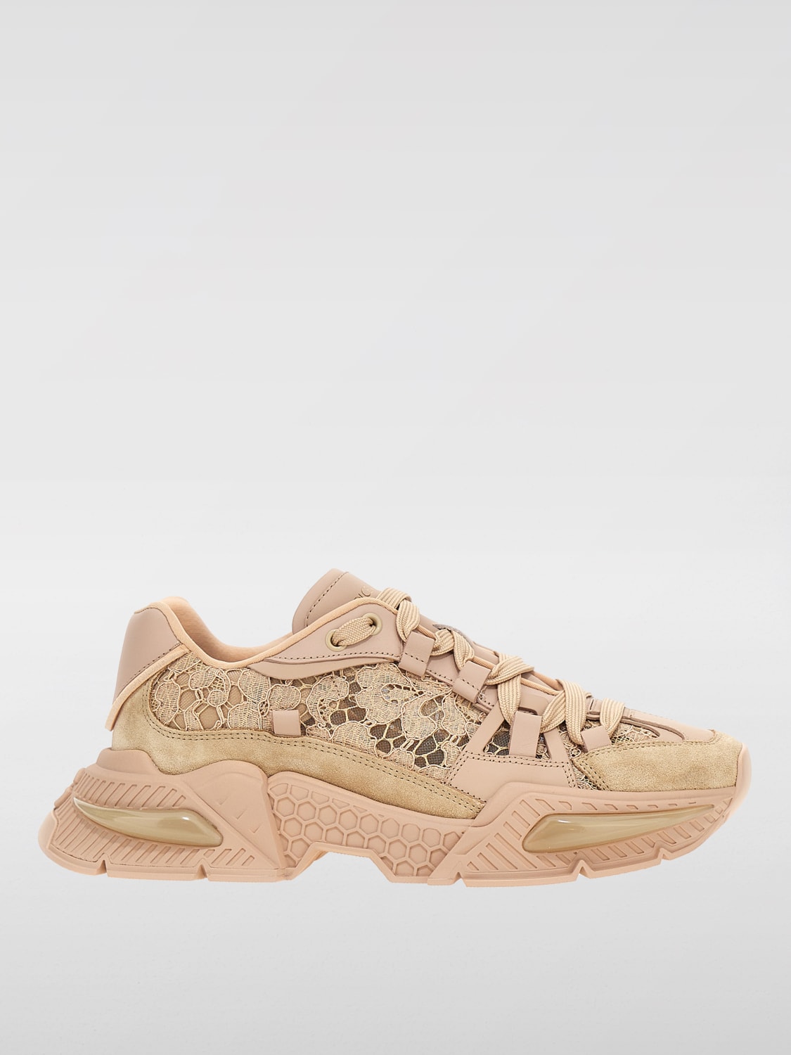 DOLCE & GABBANA SNEAKERS: Sneakers woman Dolce & Gabbana, Beige - Img 1