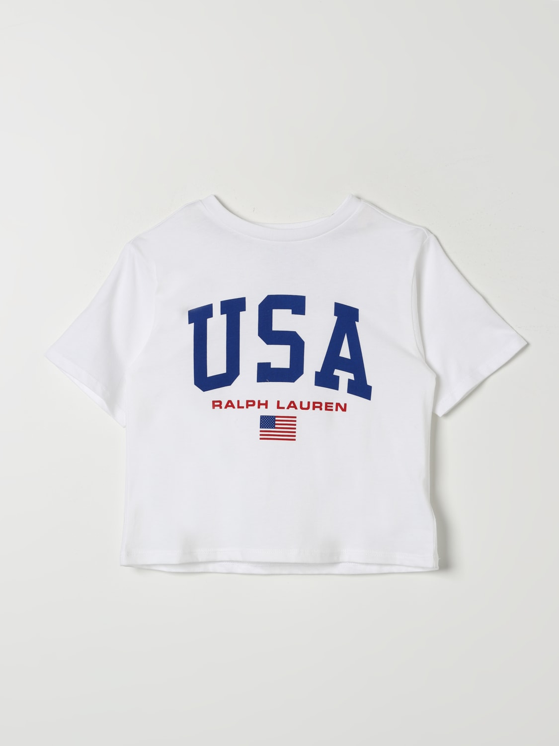 POLO RALPH LAUREN T-SHIRT: T-shirt kids Polo Ralph Lauren, White - Img 1