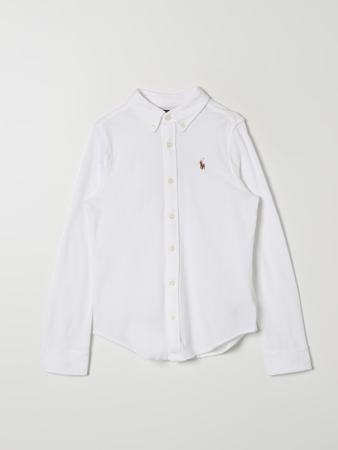 POLO RALPH LAUREN SHIRT: Shirt kids Polo Ralph Lauren, White - Img 1