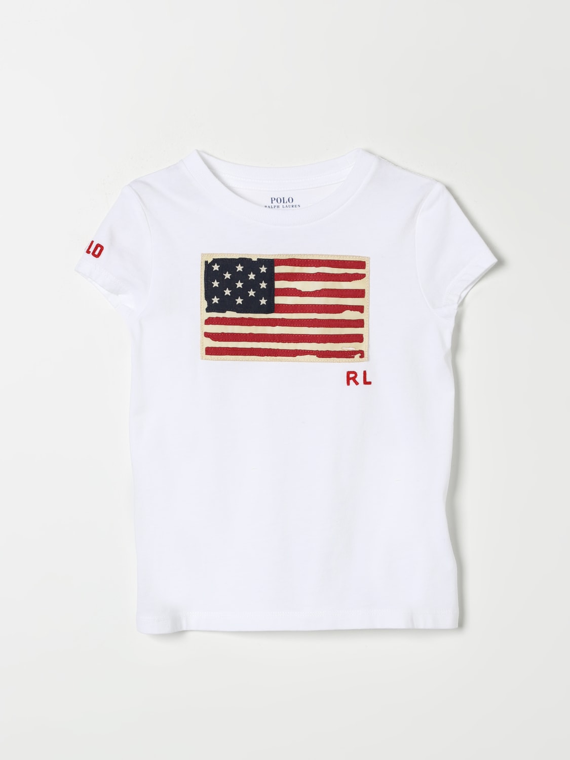 POLO RALPH LAUREN T-SHIRT: T-shirt kids Polo Ralph Lauren, White - Img 1