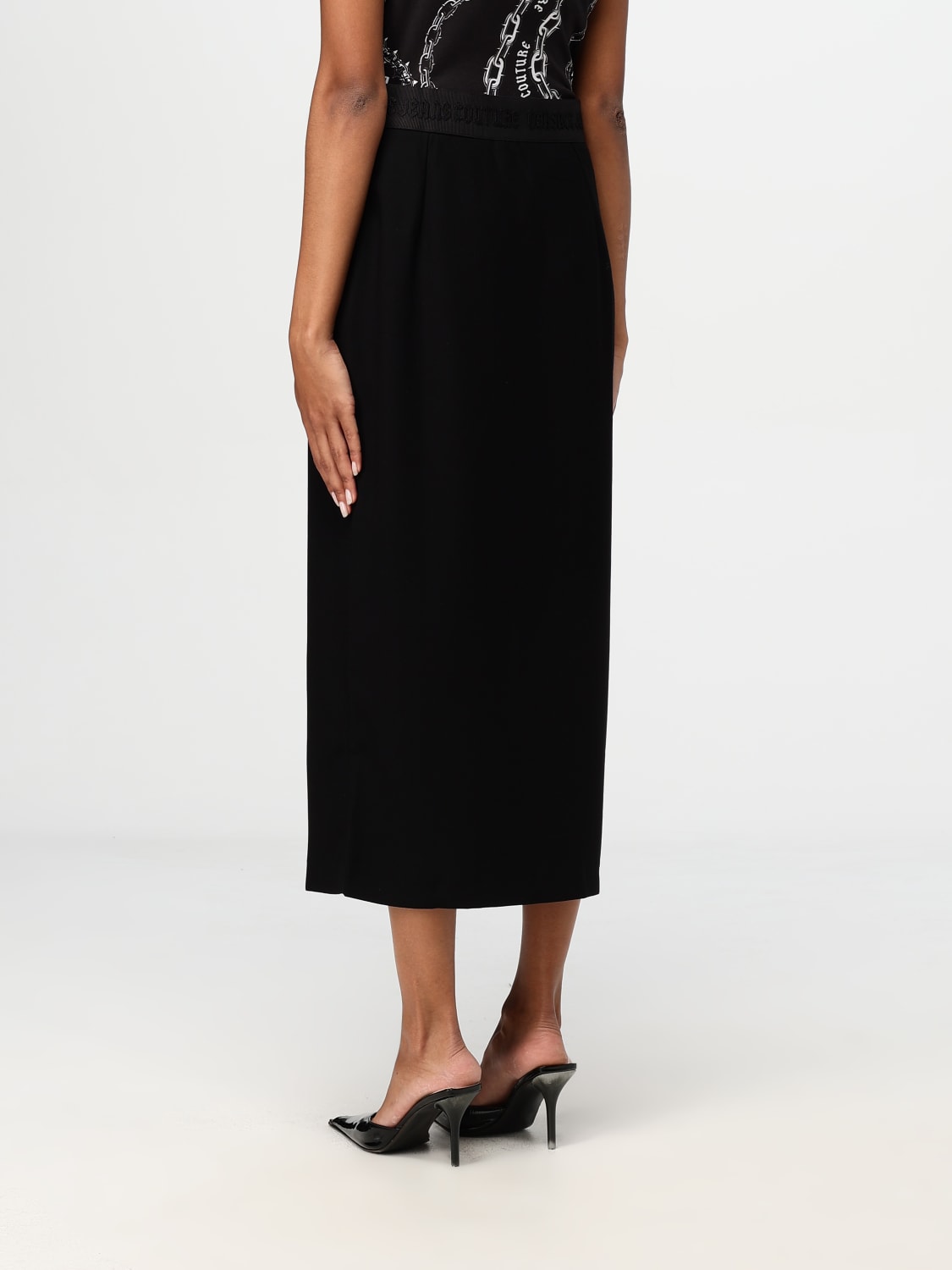 VERSACE JEANS COUTURE SKIRT: Skirt woman Versace Jeans Couture, Black - Img 2