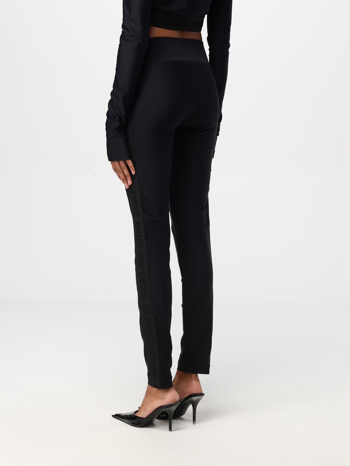 VERSACE JEANS COUTURE PANTS: Pants woman Versace Jeans Couture, Black - Img 2