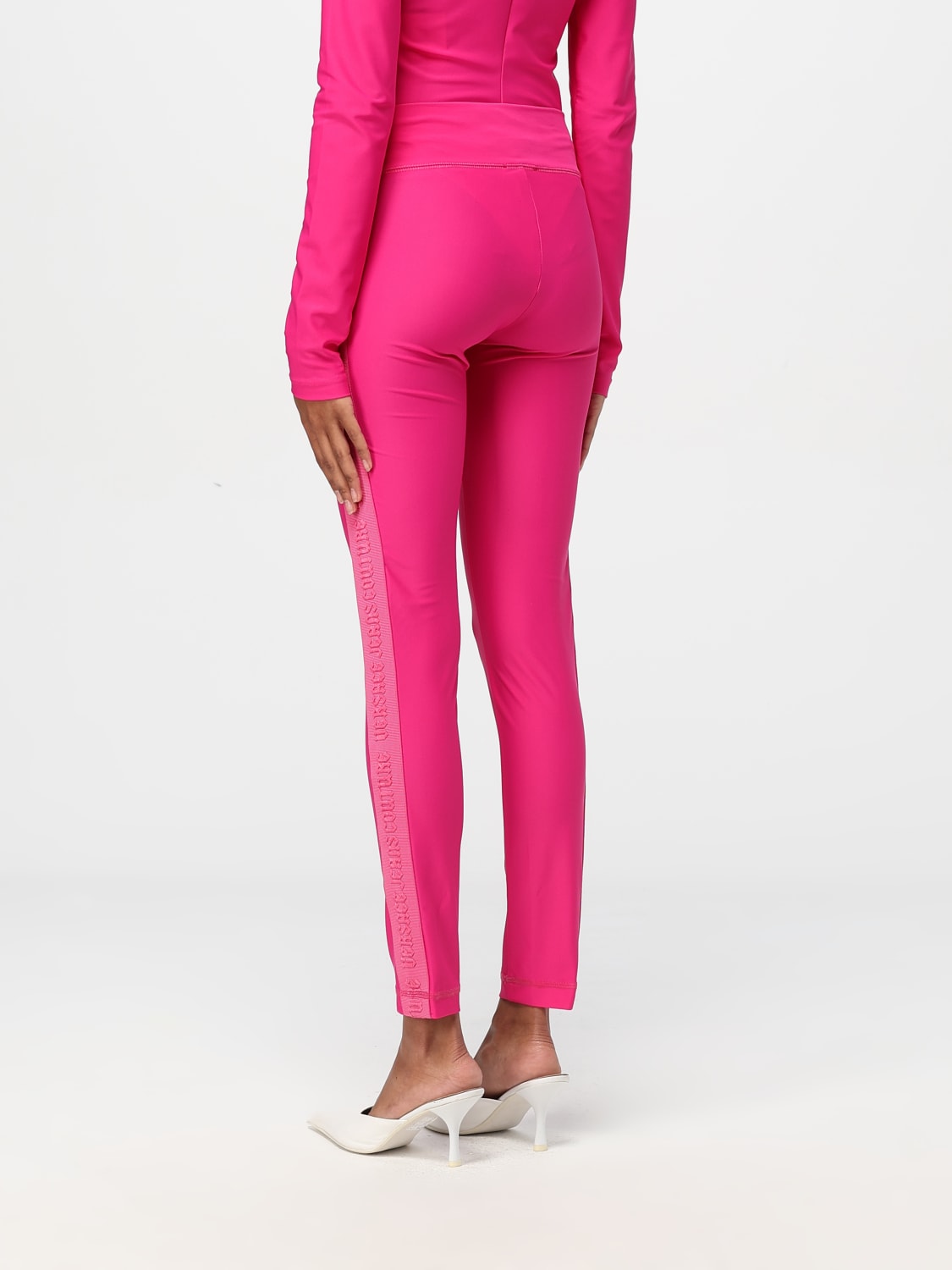 VERSACE JEANS COUTURE PANTALÓN: Pantalón mujer Versace Jeans Couture, Fucsia - Img 2