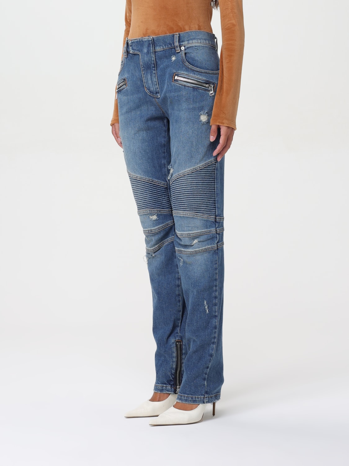 BALMAIN JEANS: Jeans damen Balmain, Blau - Img 4