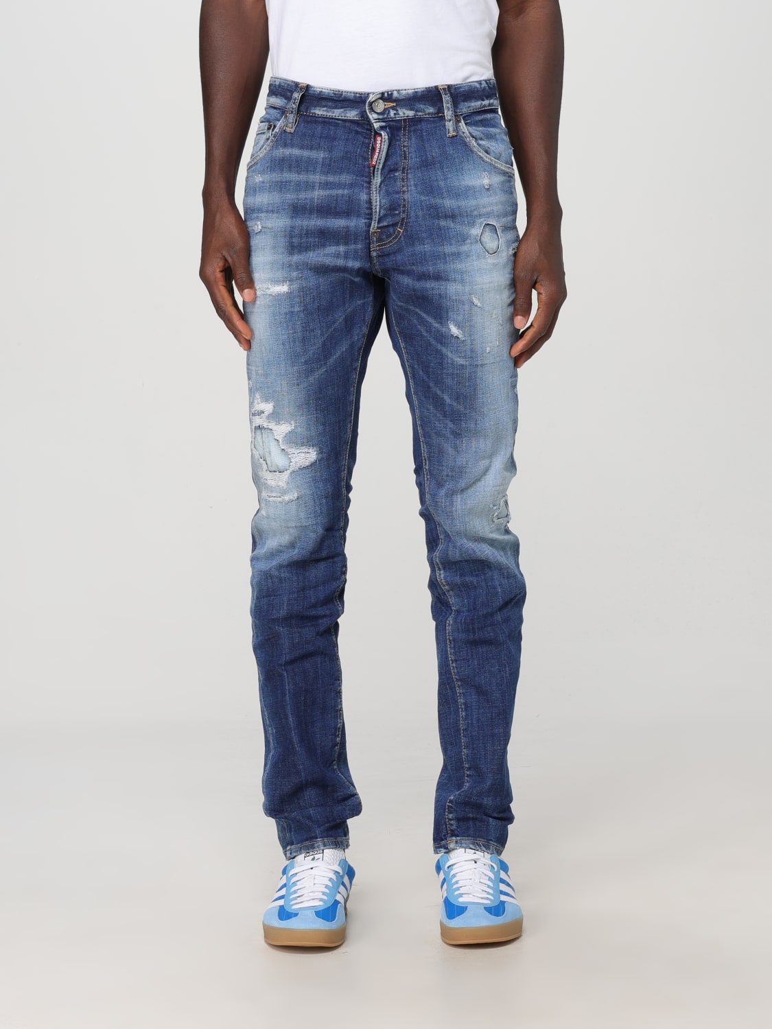 DSQUARED2 JEANS: Jeans homme Dsquared2, Bleu Marine - Img 1