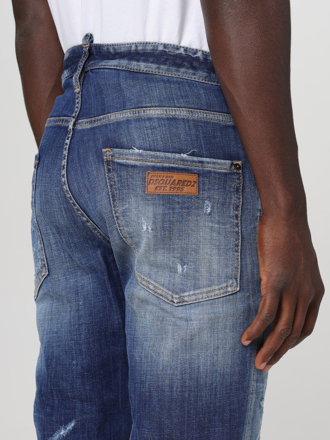 DSQUARED2 JEANS: Jeans homme Dsquared2, Bleu Marine - Img 4