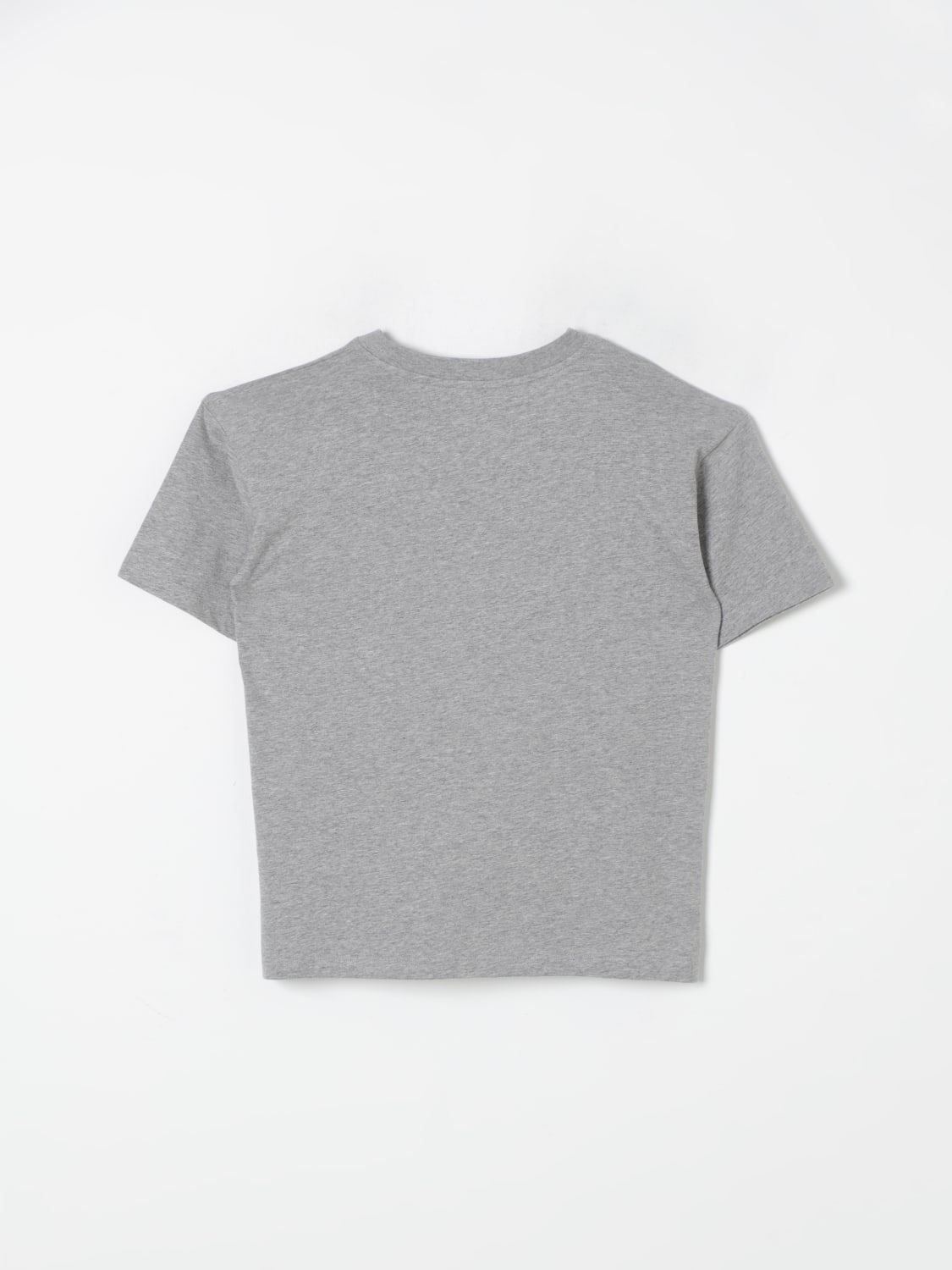 BALMAIN T-SHIRT: T-shirt in cotone Balmain con logo laminato, Grigio - Img 2