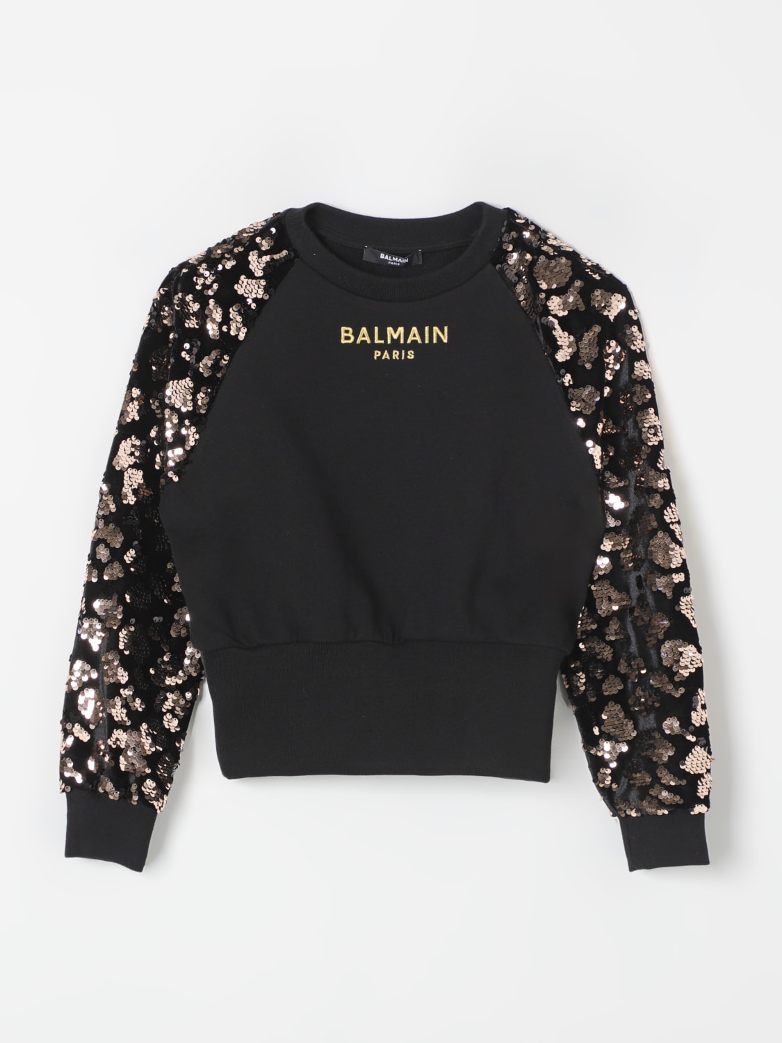 BALMAIN SWEATER: Sweater kids Balmain, Black - Img 1