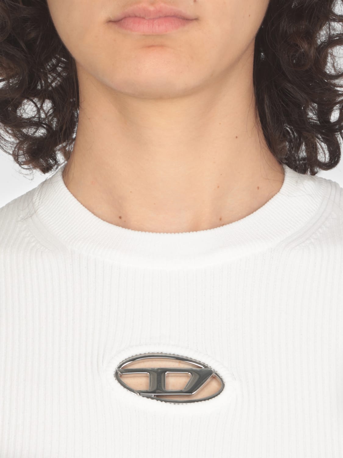 DIESEL PULLOVER: Sweatshirt damen Diesel, Weiß - Img 4