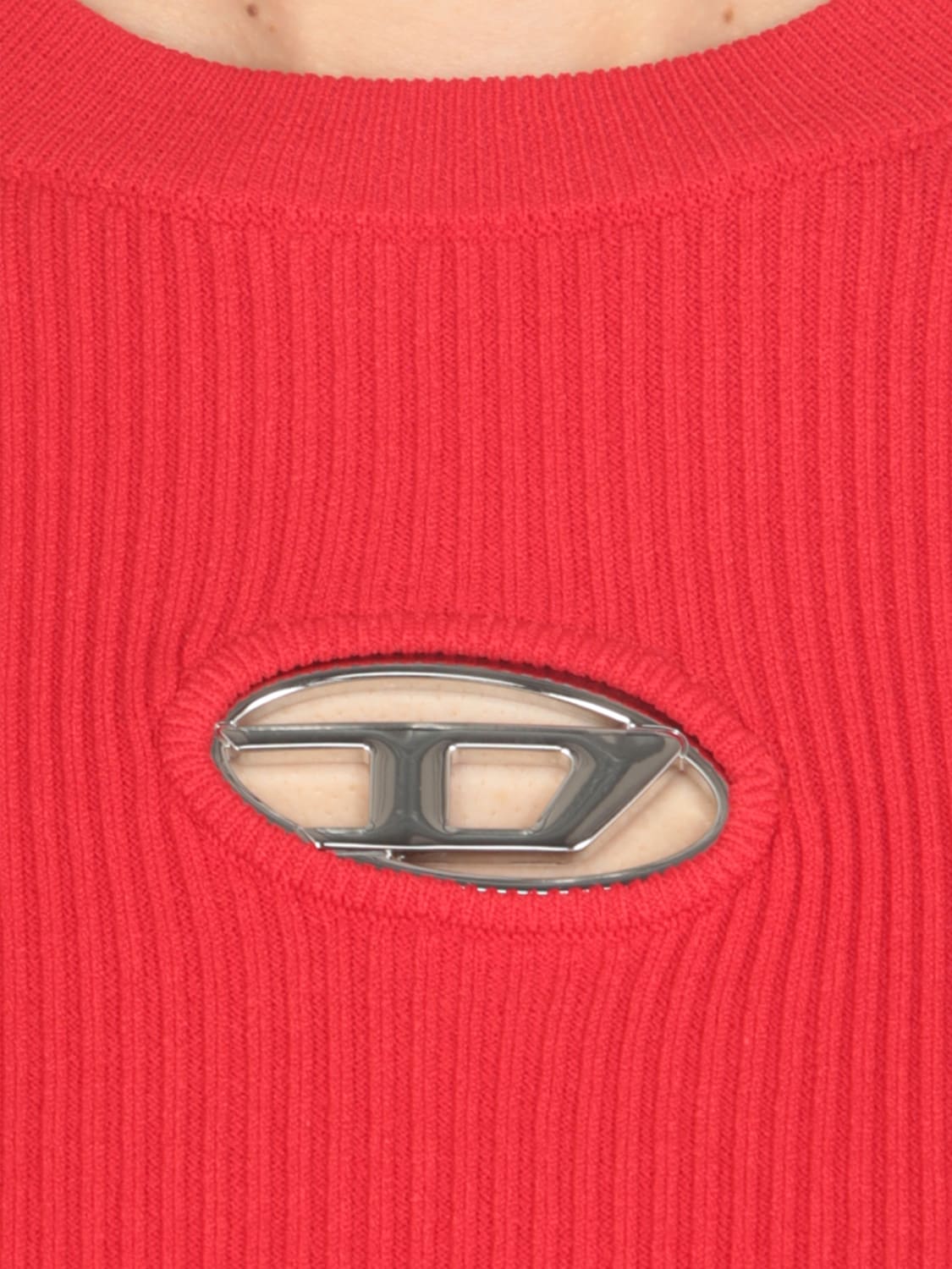 DIESEL SWEATER: Sweatshirt woman Diesel, Red - Img 4