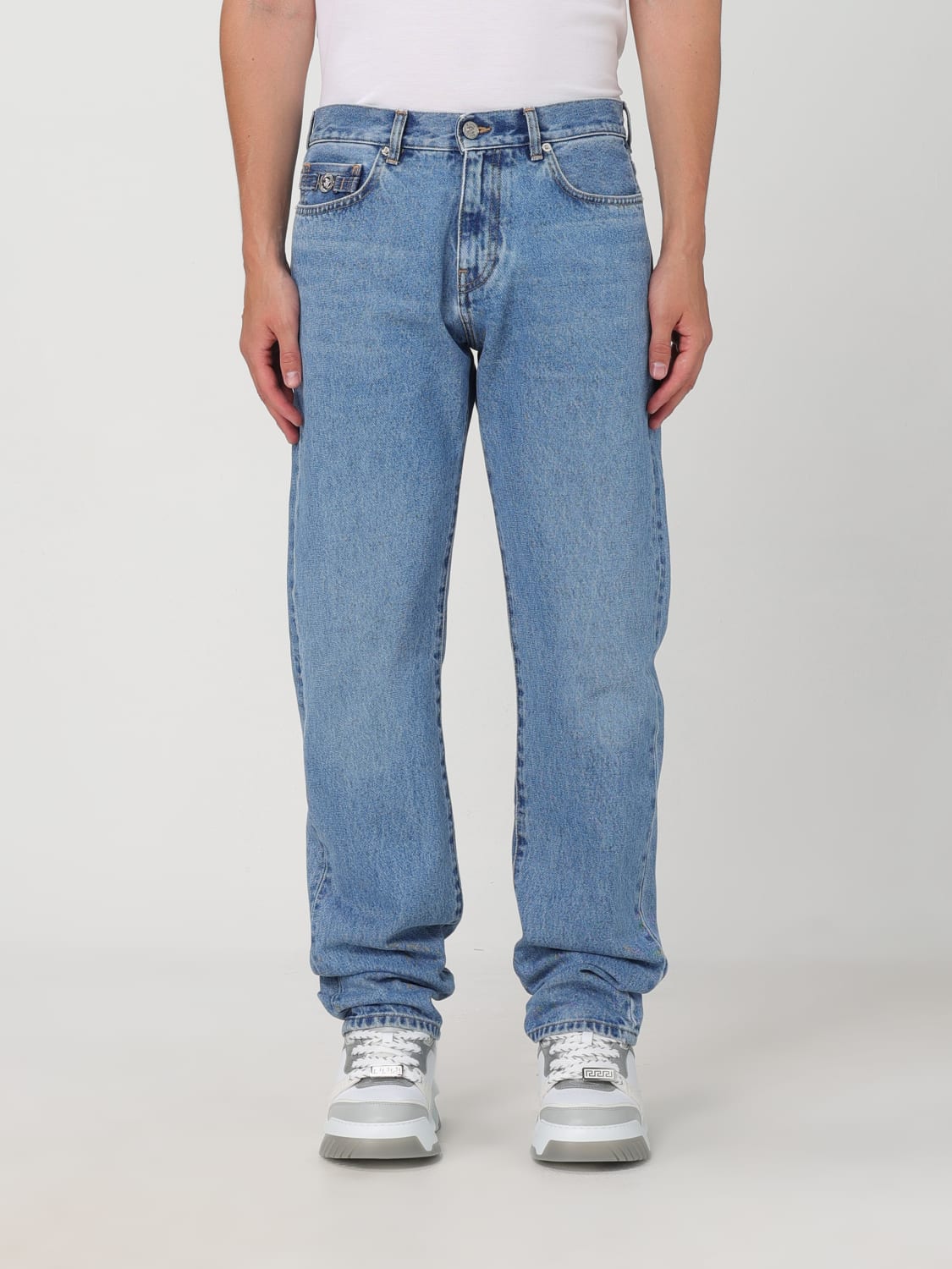 VERSACE JEANS: Jeans men Versace, Blue - Img 1