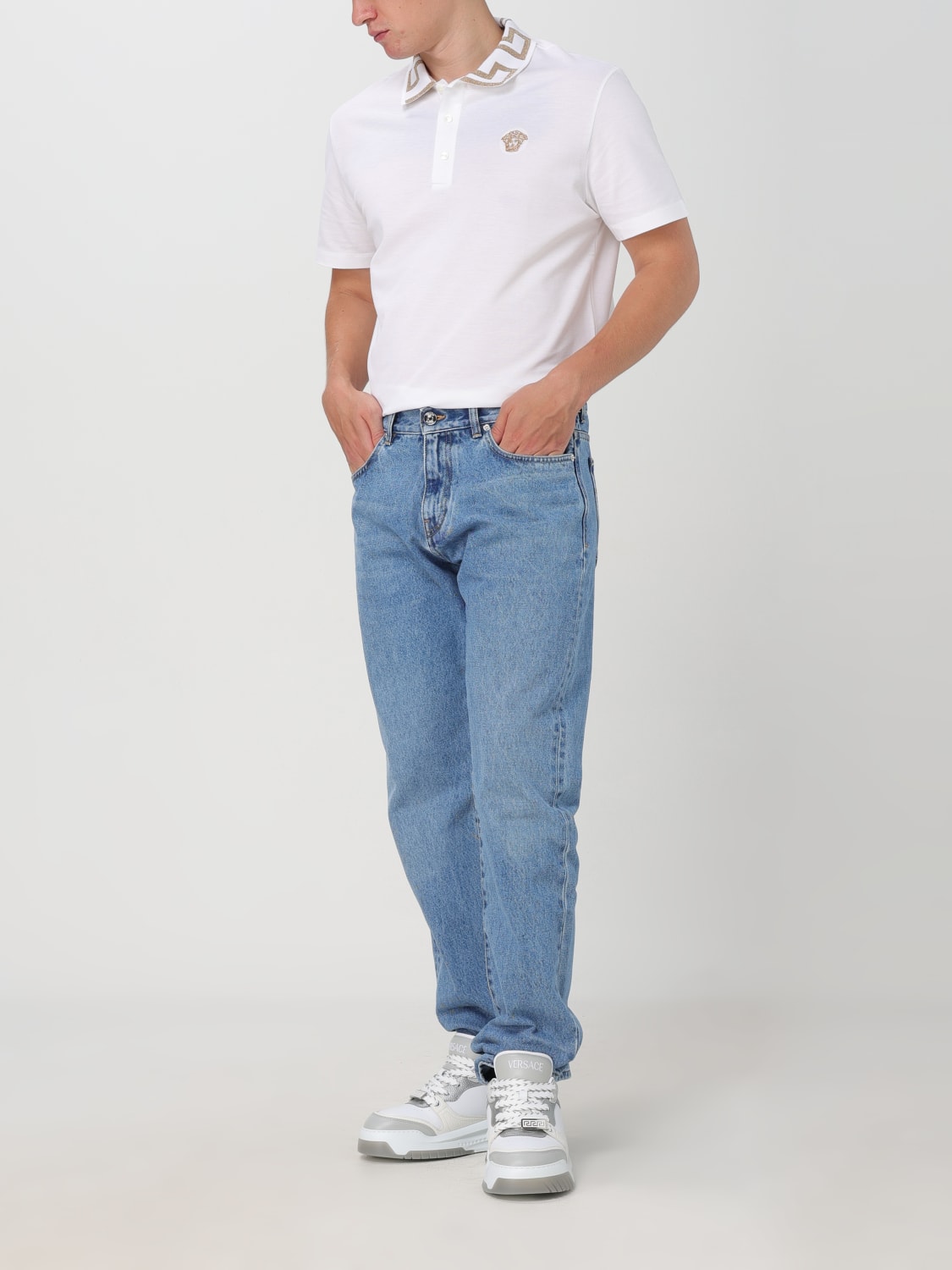 VERSACE JEANS: Jeans men Versace, Blue - Img 2