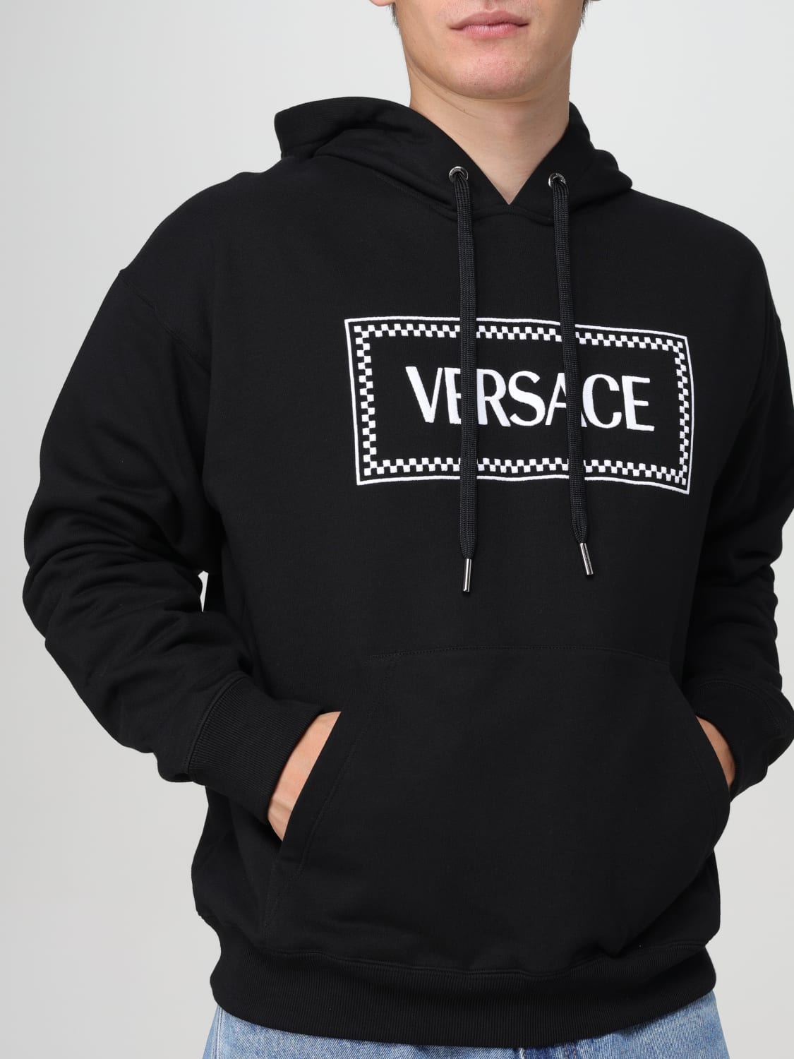 VERSACE SUDADERA: Sudadera hombre Versace, Negro - Img 4