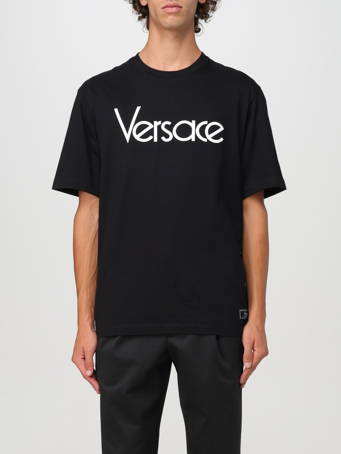 VERSACE T-SHIRT: T-shirt herren Versace, Schwarz - Img 1