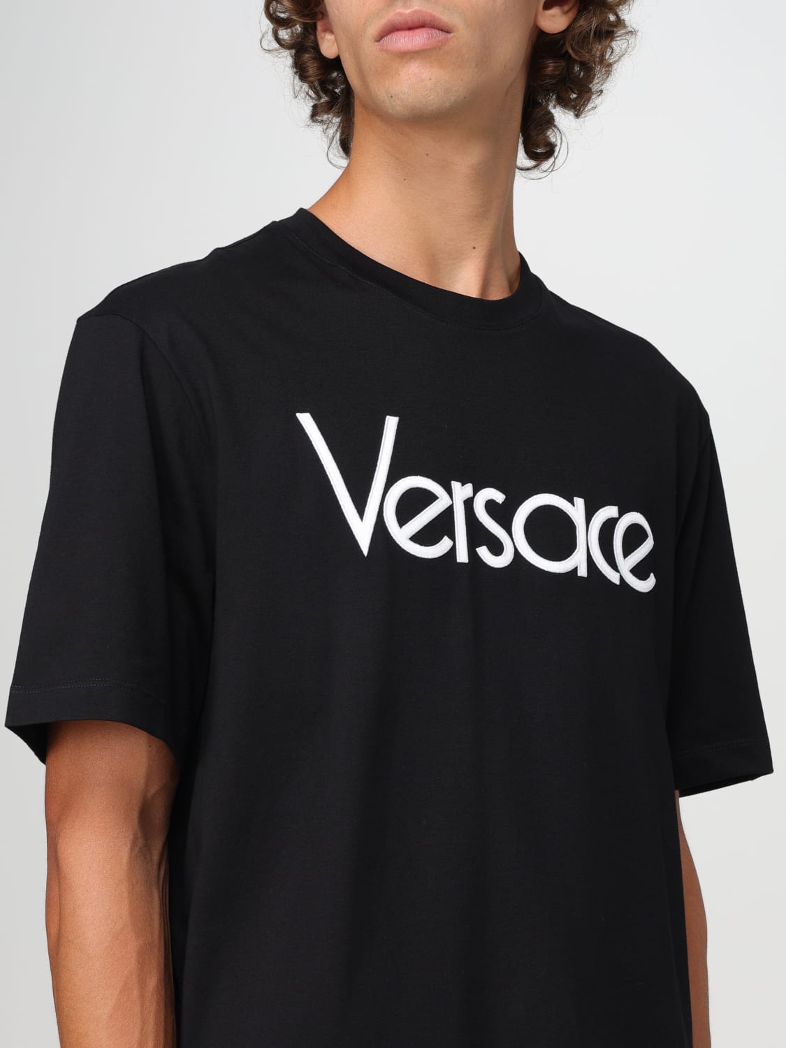 VERSACE T-SHIRT: T-shirt herren Versace, Schwarz - Img 4