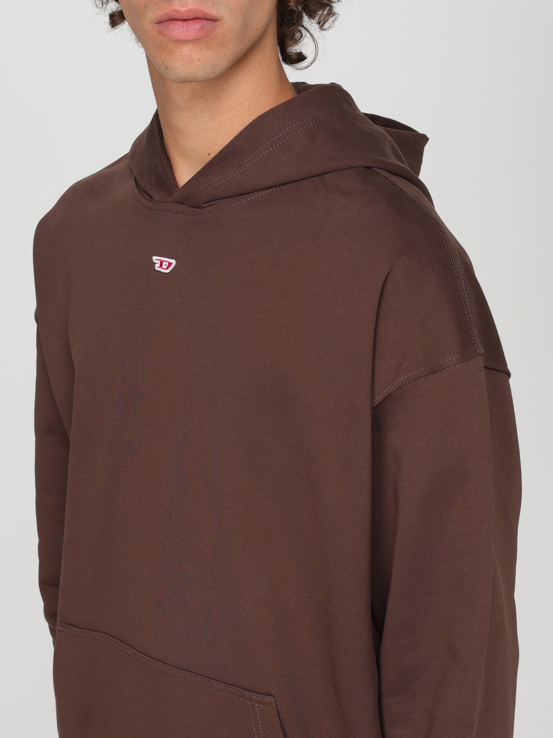 DIESEL SWEATSHIRT: Sweatshirt men Diesel, Brown - Img 3