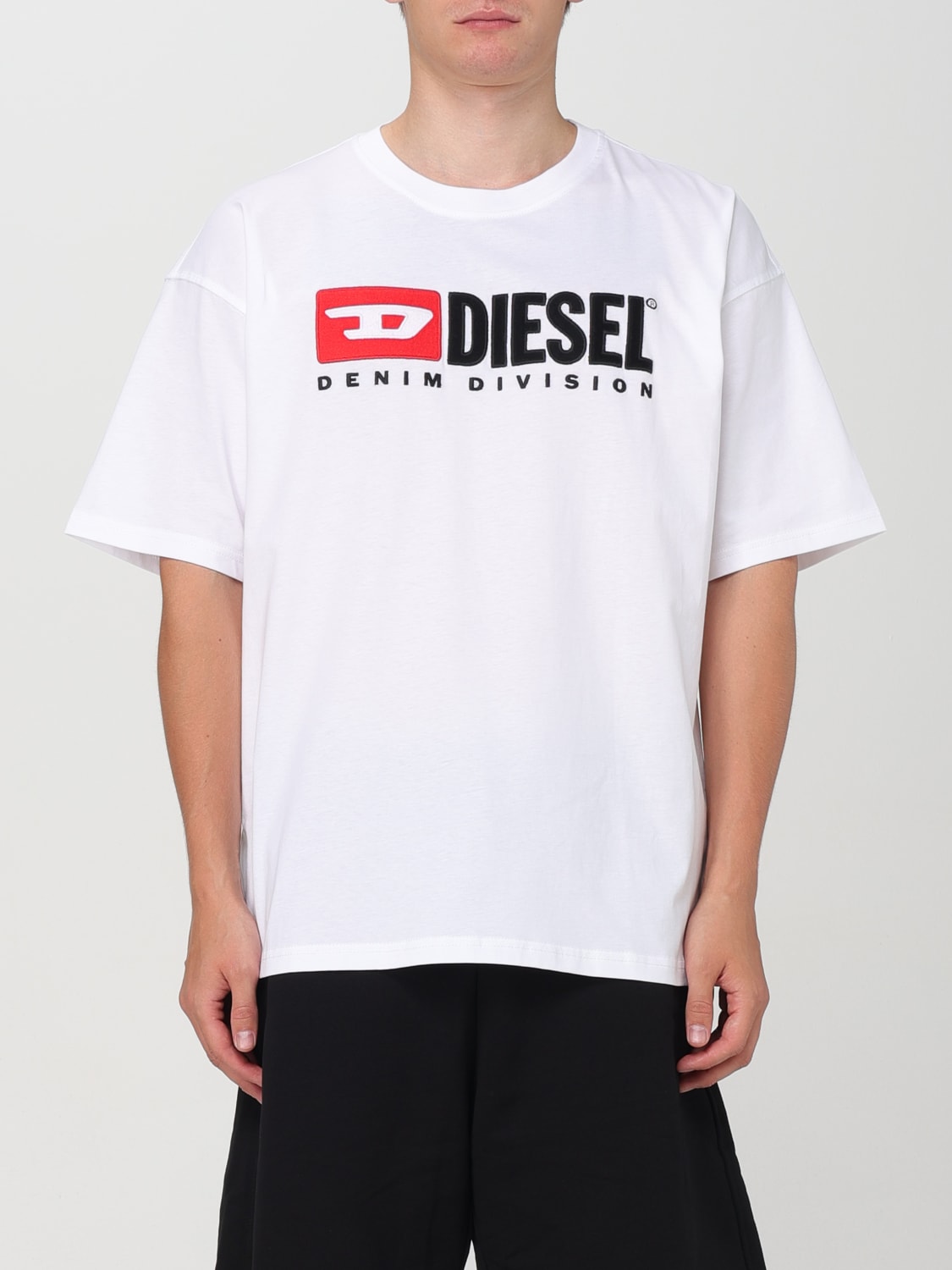 Giglio T-shirt Diesel in cotone con logo ricamato