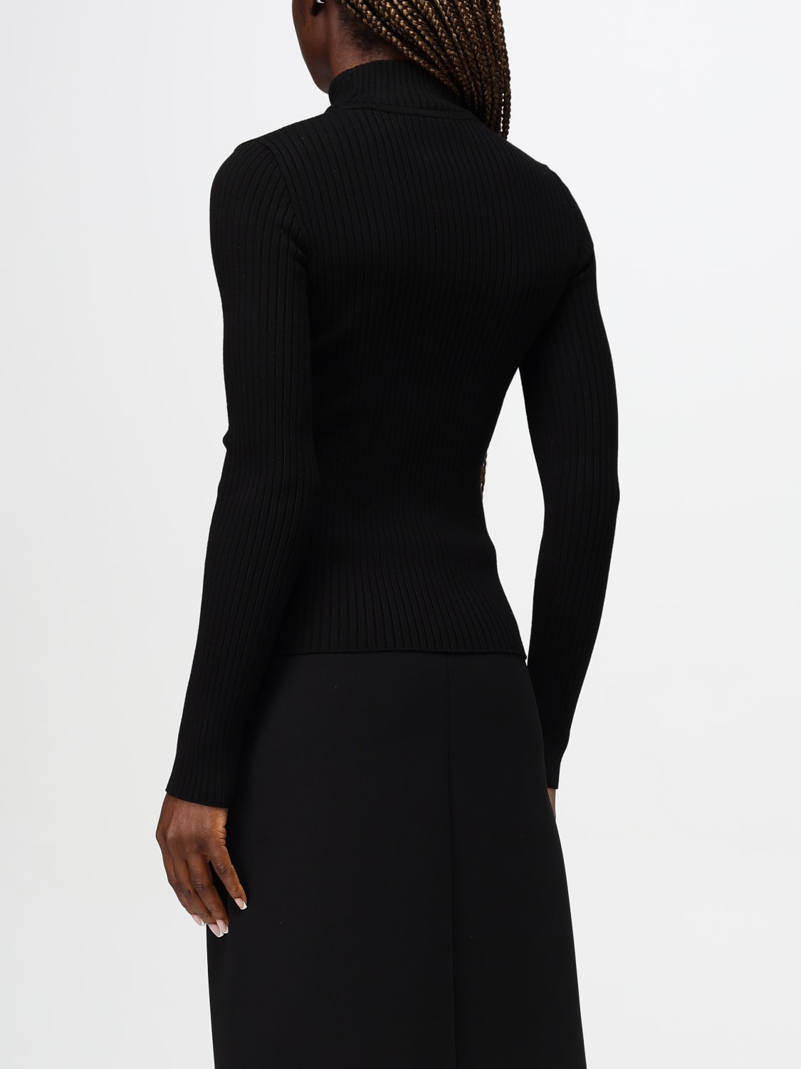 COURRÈGES SWEATER: Sweatshirt woman CourrÈges, Black - Img 3