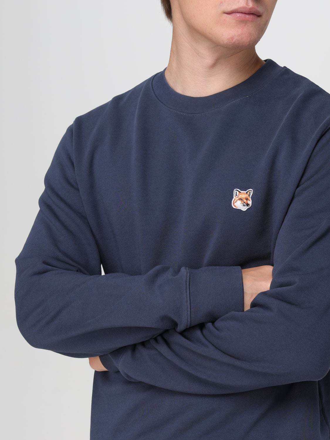 MAISON KITSUNÉ SWEATSHIRT: Sweatshirt homme Maison KitsunÉ, Bleu - Img 3