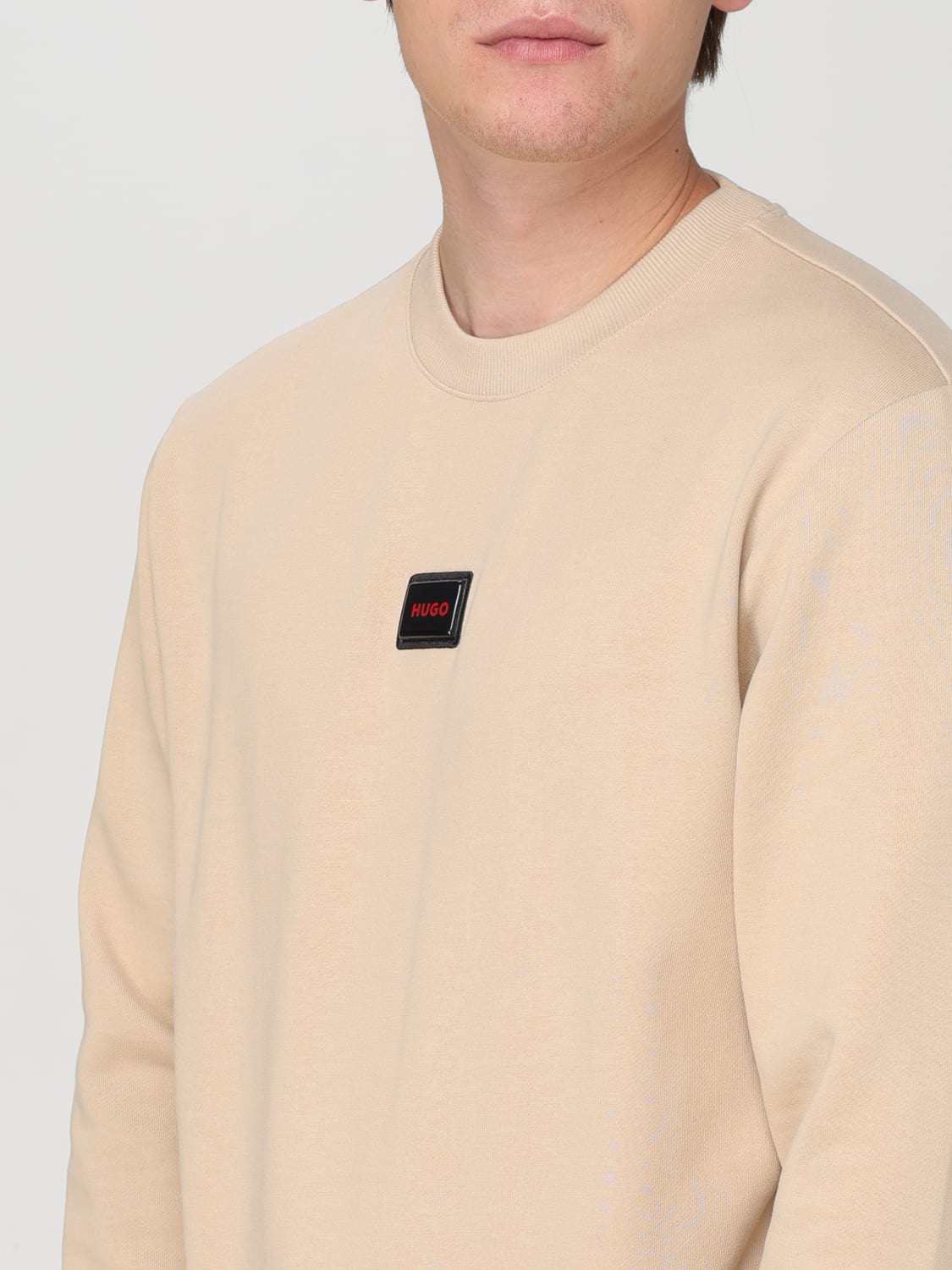 HUGO SWEATSHIRT: Sweatshirt men Hugo, Beige - Img 4