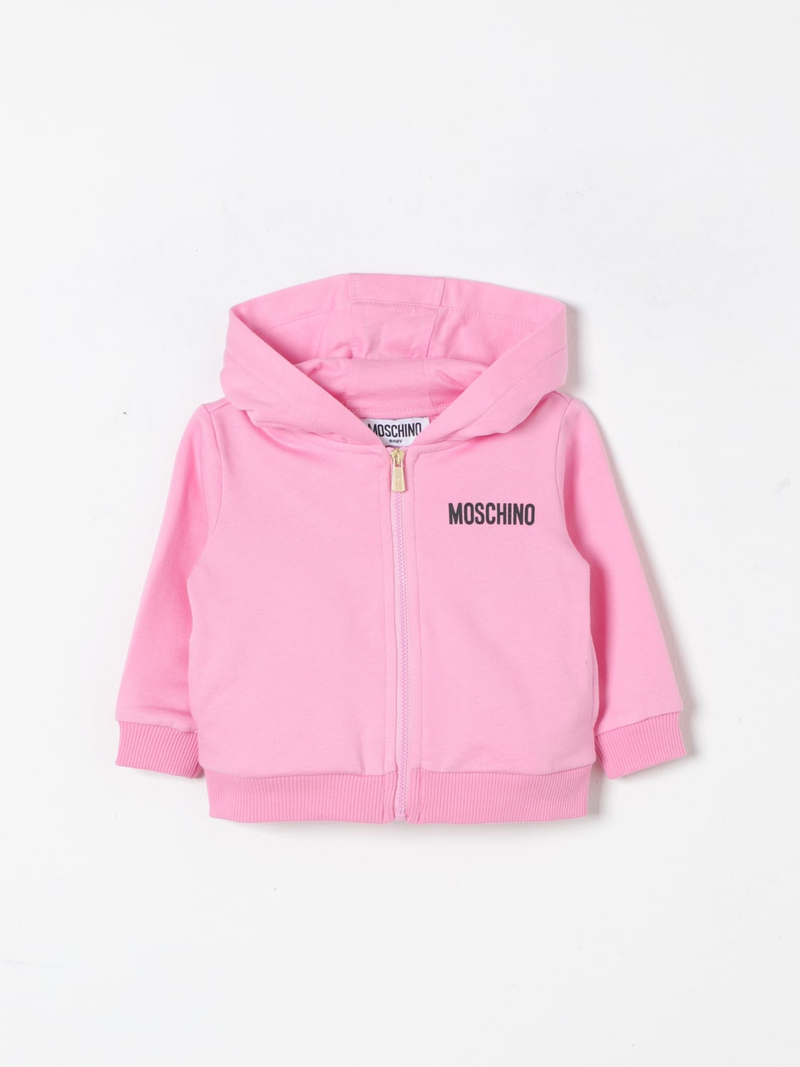 Pink moschino sweater best sale