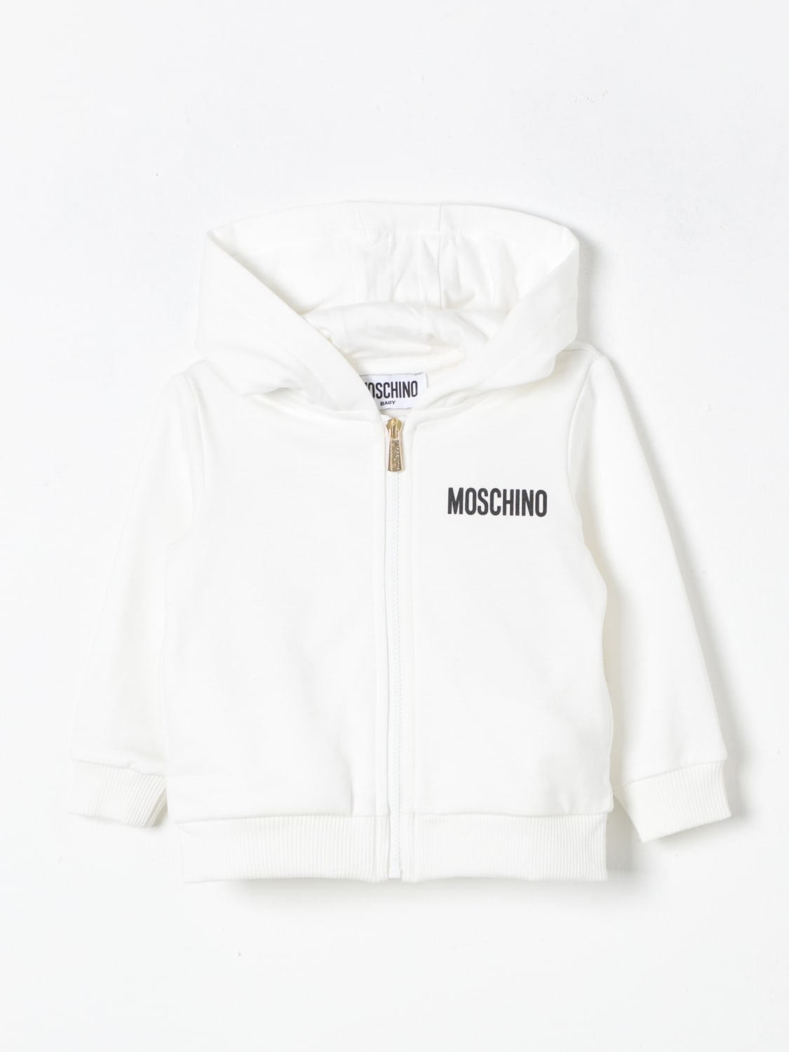 MOSCHINO SWEATER: Sweater kids Moschino, Yellow Cream - Img 1