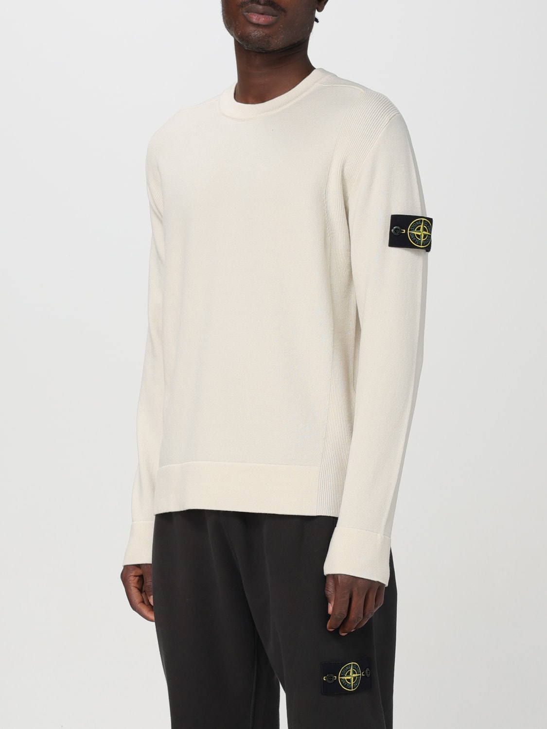 Stone island white long sleeve deals