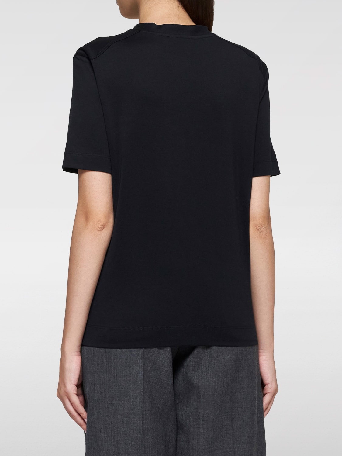 BRUNELLO CUCINELLI T-SHIRT: T-shirt woman Brunello Cucinelli, Black - Img 2