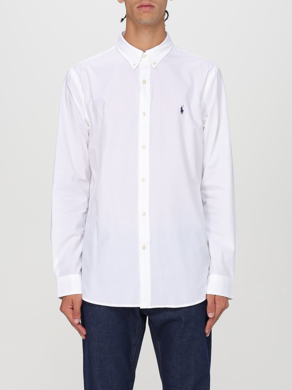 POLO RALPH LAUREN CAMISA: Camisa hombre Polo Ralph Lauren, Blanco - Img 1