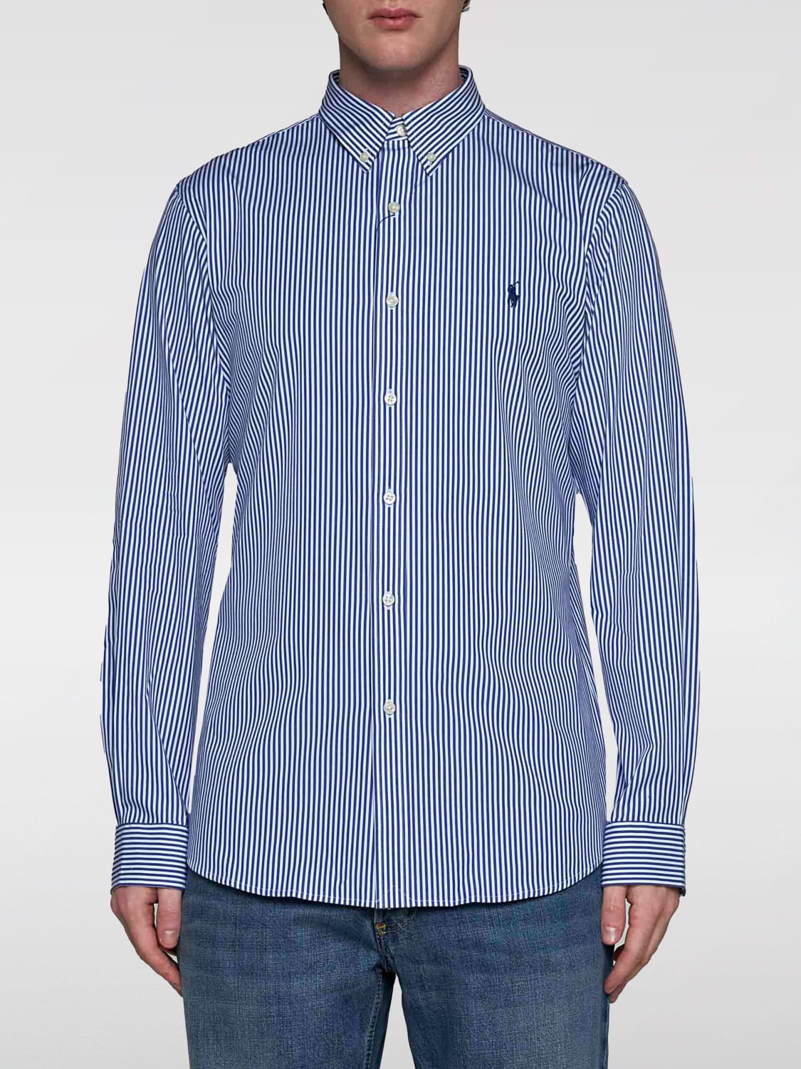 POLO RALPH LAUREN SHIRT: Shirt men Polo Ralph Lauren, Blue - Img 1