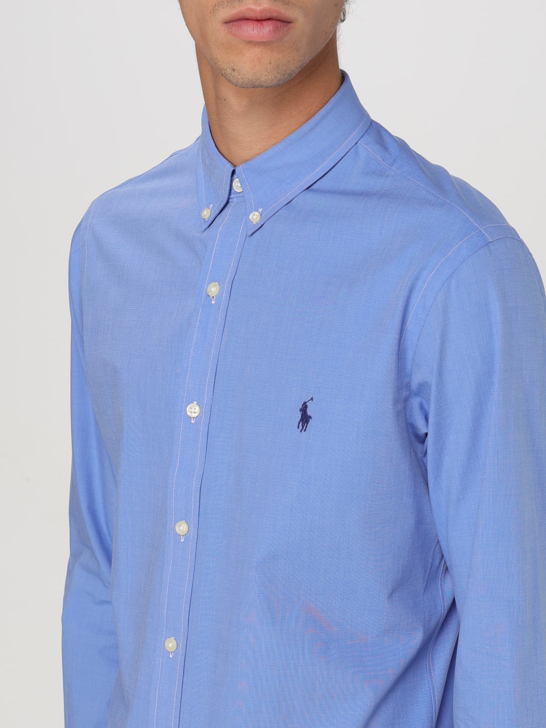 POLO RALPH LAUREN CAMISA: Camisa hombre Polo Ralph Lauren, Azul Claro - Img 3