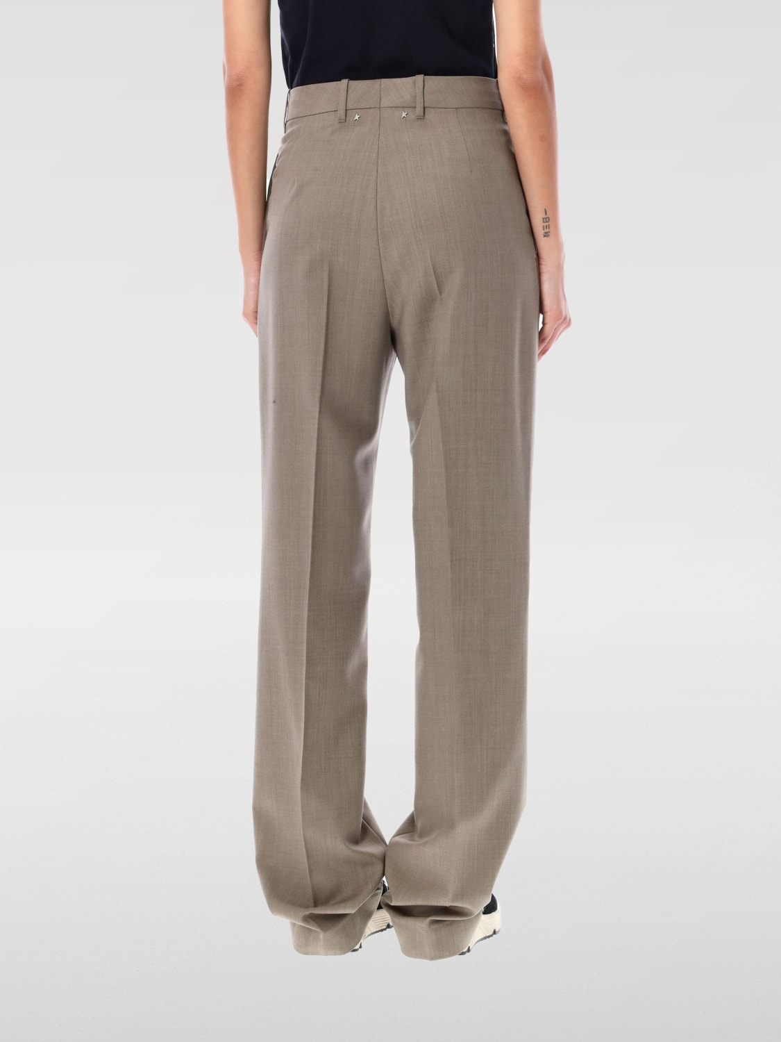 GOLDEN GOOSE PANTS: Pants woman Golden Goose, Beige - Img 2