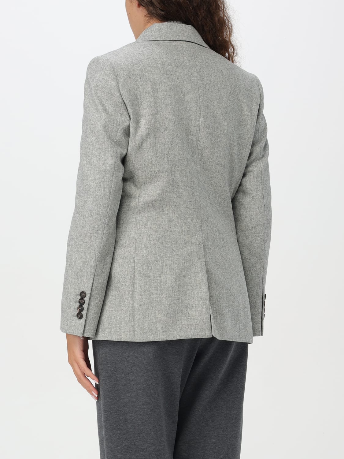 BRUNELLO CUCINELLI BLAZER: Veste femme Brunello Cucinelli, Gris - Img 3