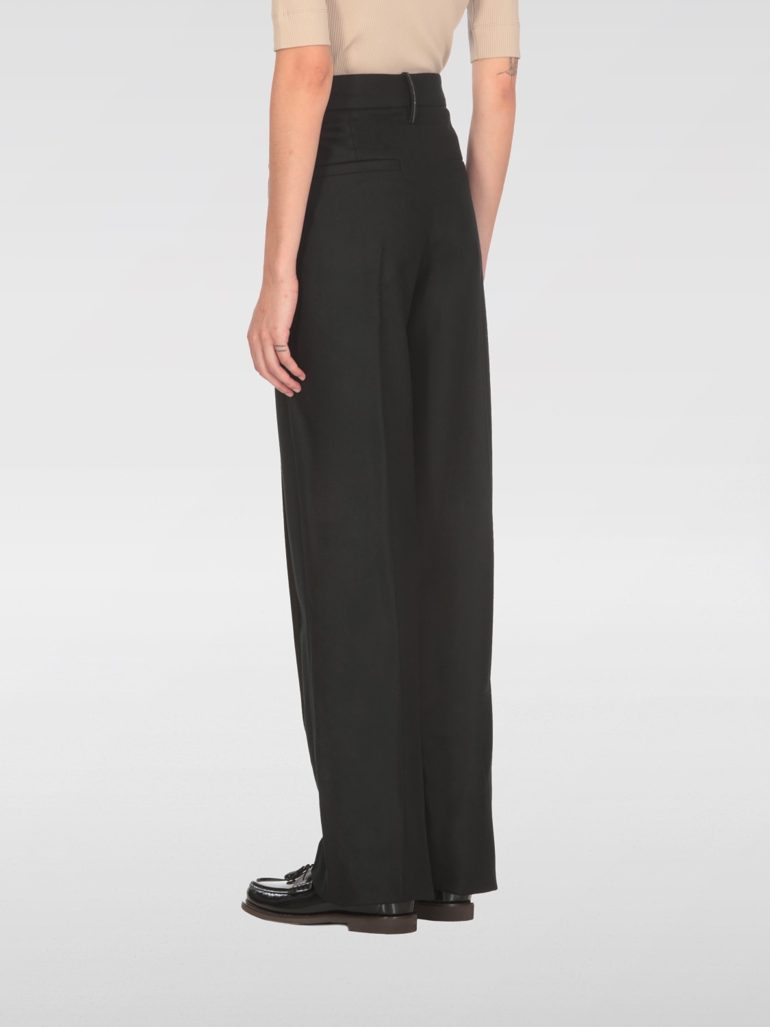 BRUNELLO CUCINELLI: Pants woman - Black | Brunello Cucinelli