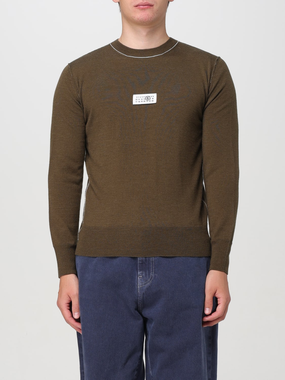 MM6 MAISON MARGIELA SWEATER: Mm6 Maison Margiela men's sweater, Green - Img 1