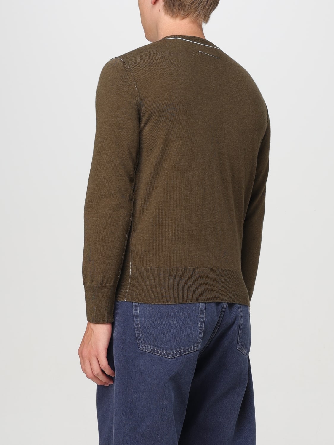 MM6 MAISON MARGIELA SWEATER: Mm6 Maison Margiela men's sweater, Green - Img 3