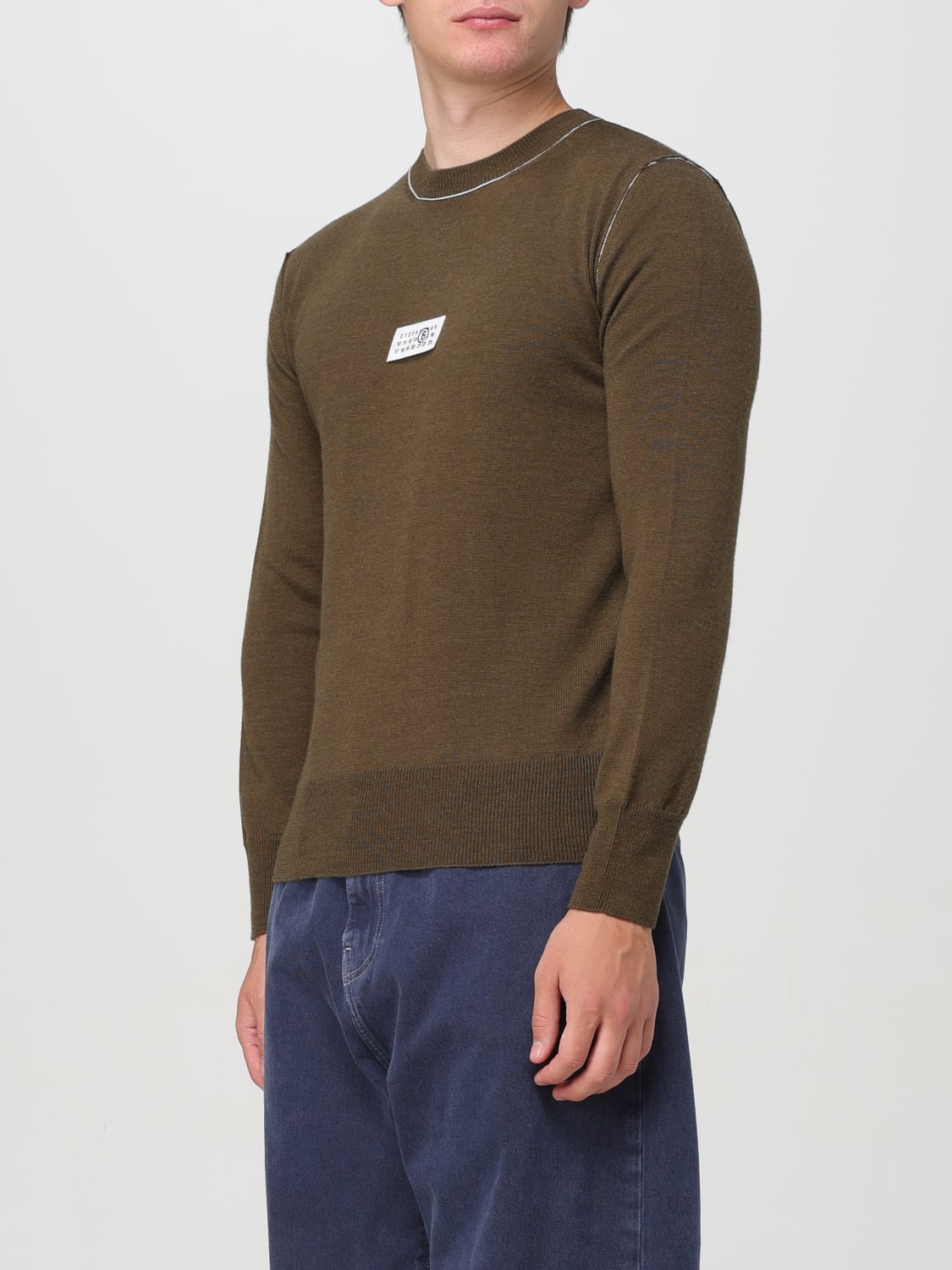 MM6 MAISON MARGIELA SWEATER: Mm6 Maison Margiela men's sweater, Green - Img 4