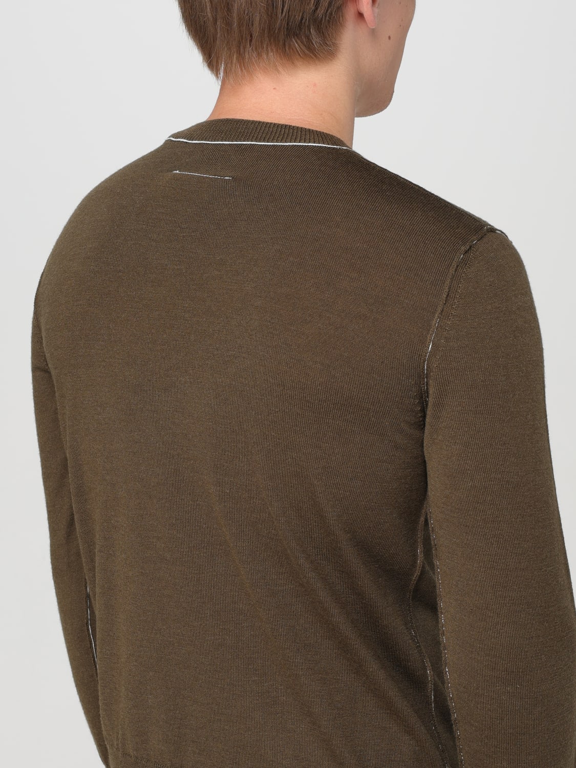 MM6 MAISON MARGIELA SWEATER: Mm6 Maison Margiela men's sweater, Green - Img 5