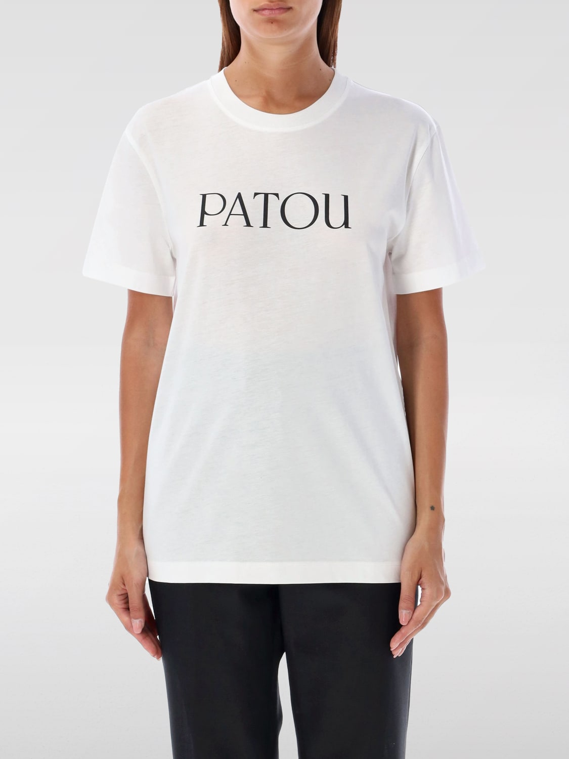 Giglio T-shirt di cotone con logo Patou