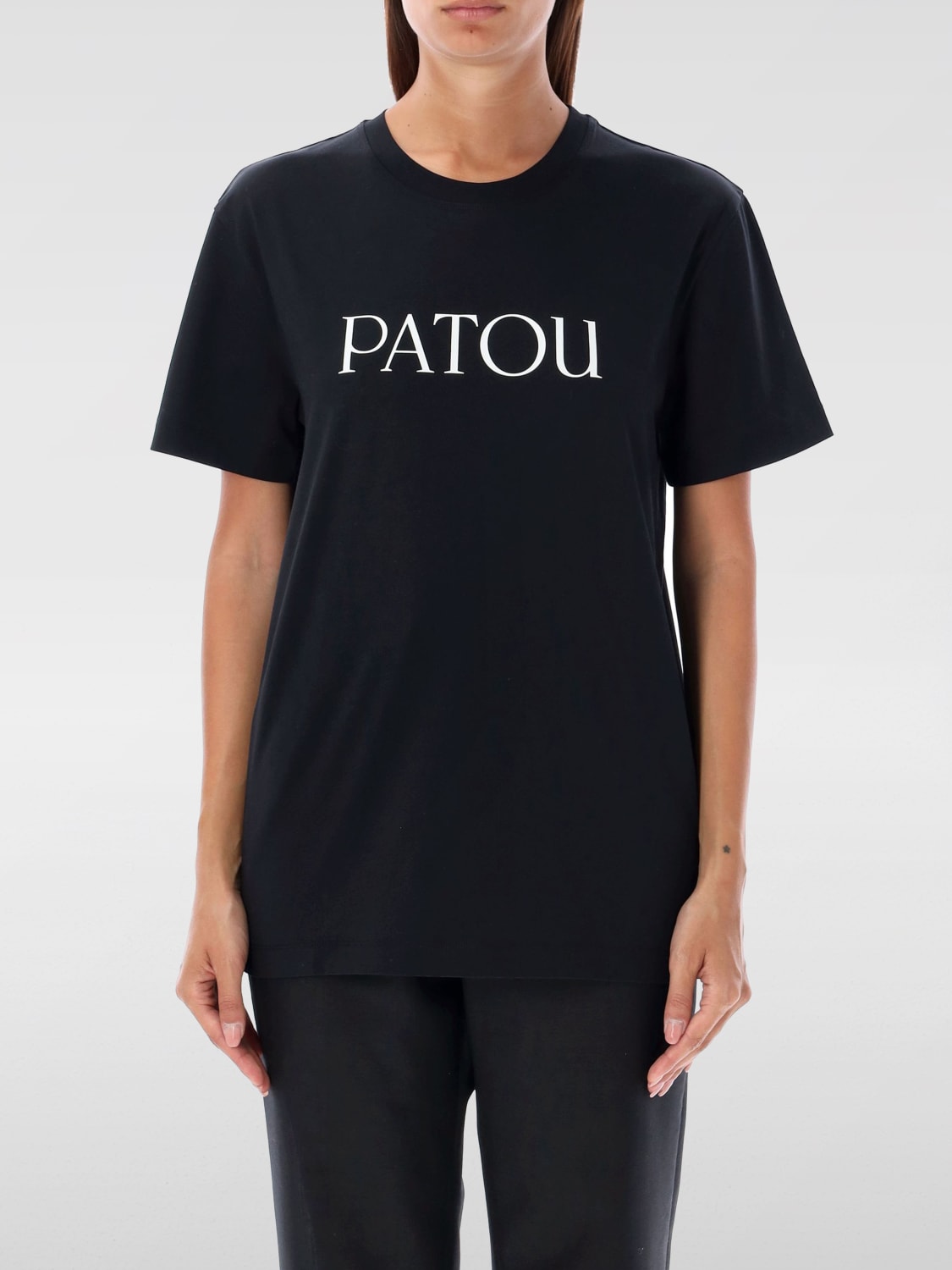 Giglio T-shirt di cotone con logo Patou