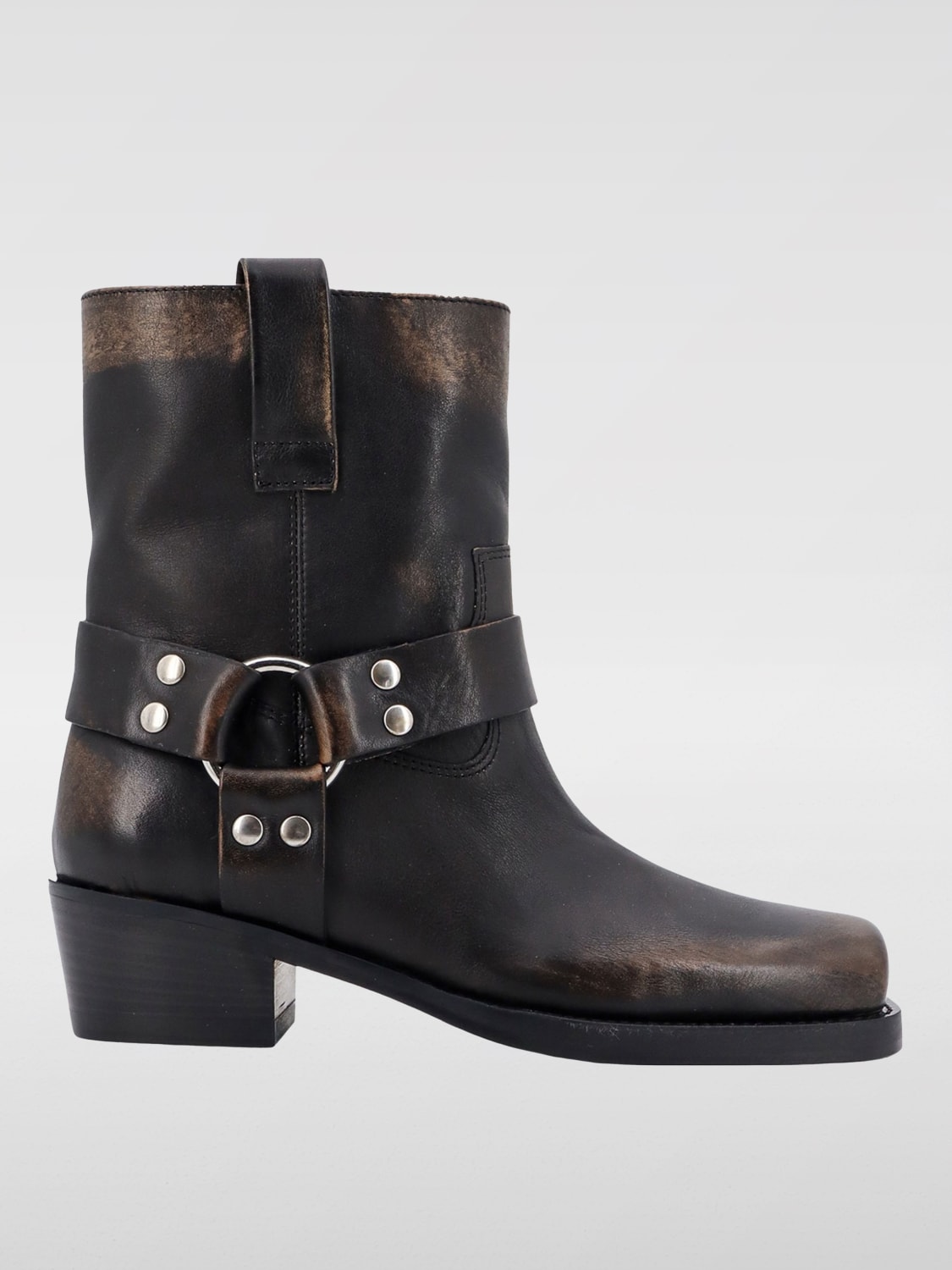 PARIS TEXAS FLAT ANKLE BOOTS: Boots woman Paris Texas, Black - Img 1