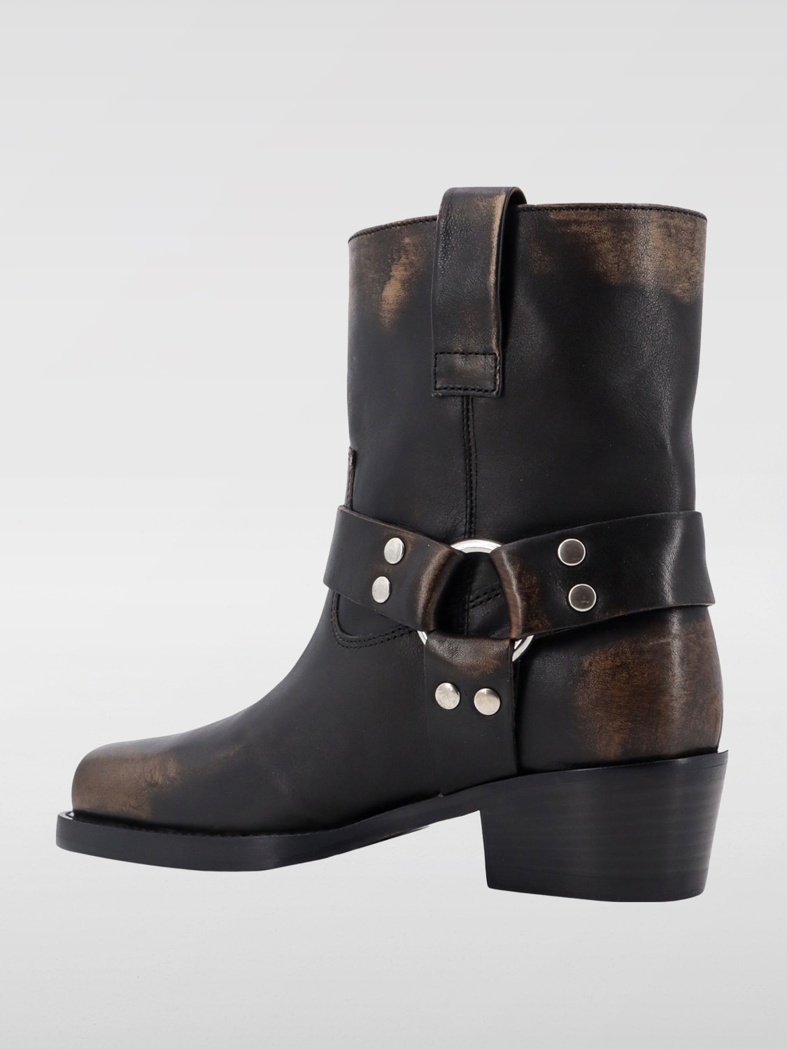 PARIS TEXAS FLAT ANKLE BOOTS: Boots woman Paris Texas, Black - Img 3