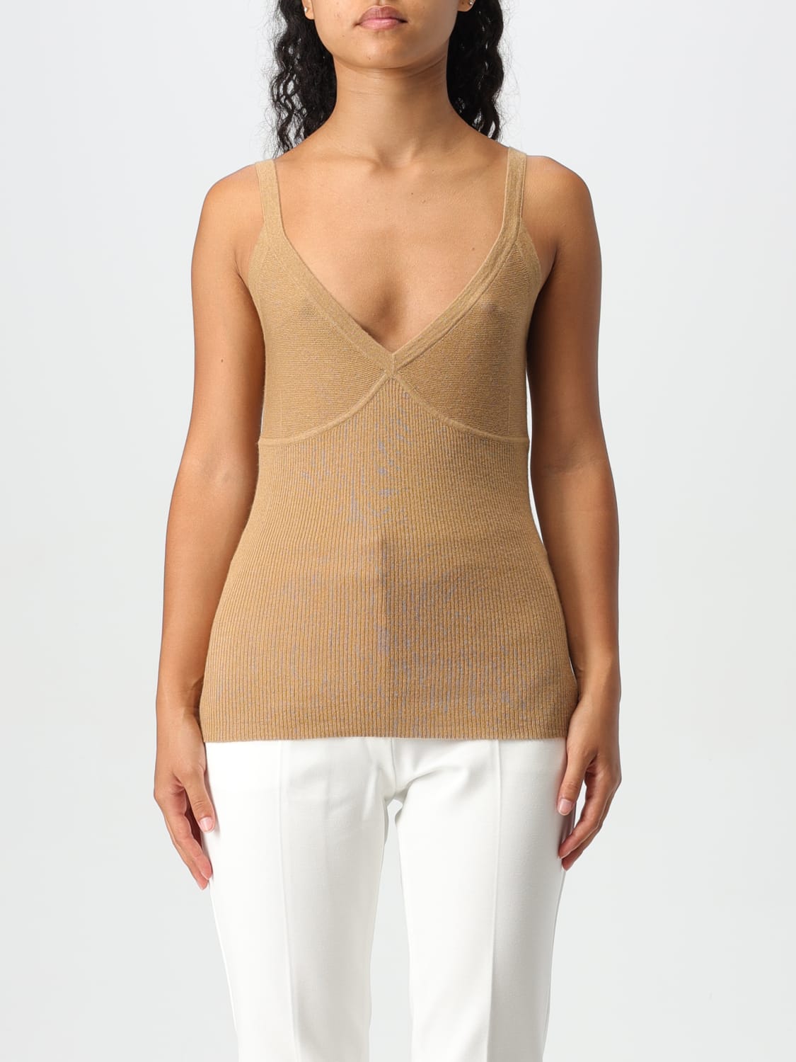 MAX MARA TOP: Top woman Max Mara, Beige - Img 1