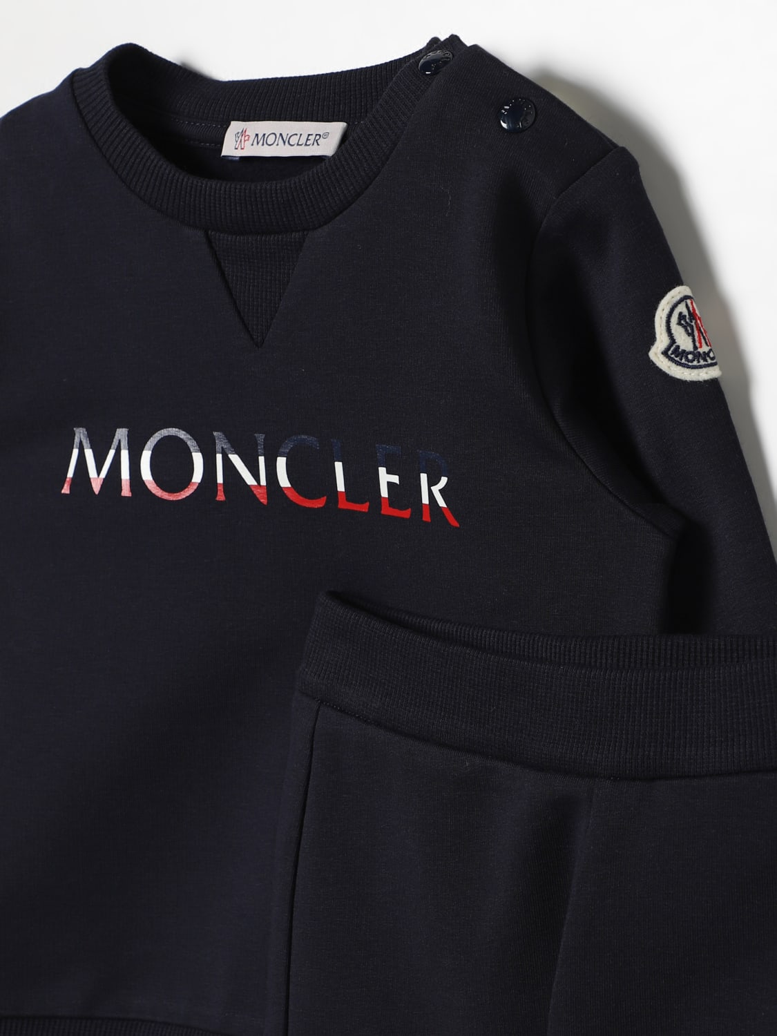 MONCLER MONO: Monopiezas niños Moncler, Azul Oscuro - Img 3