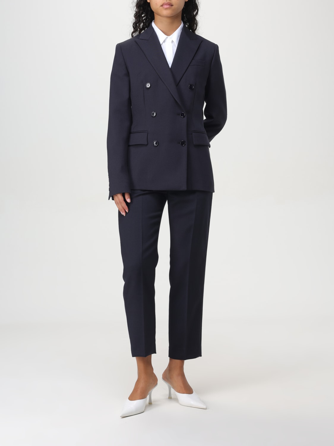 DONDUP BLAZER: Blazer a doppiopetto Dondup in lana vergine, Blue - Img 2