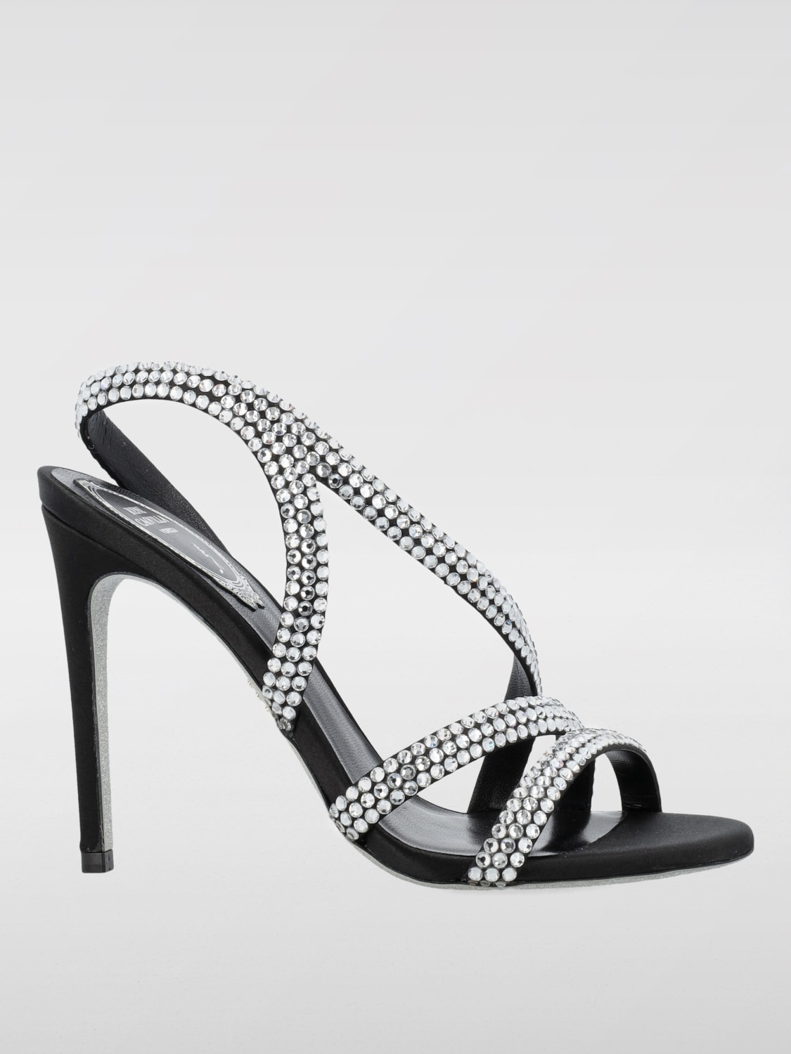 RENE CAOVILLA HEELED SANDALS: Rene Caovilla women's sandals, Black - Img 1